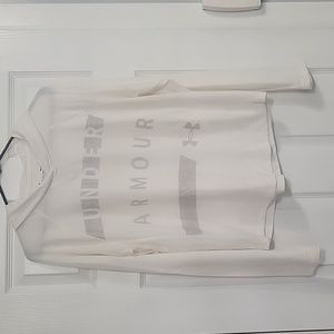 Under Armour Hoodie Womens M Loose Logo Lightweight Vented Long Sleeve